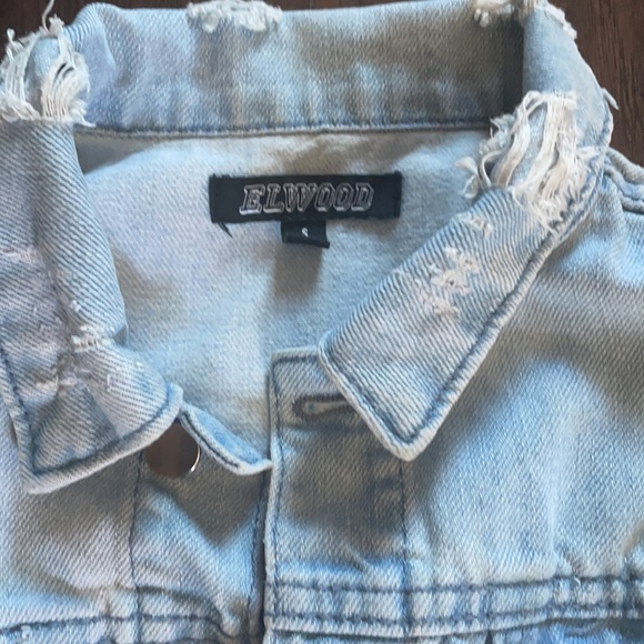 Elwood boys distressed jean jacket size S (8) - Picture 2 of 2